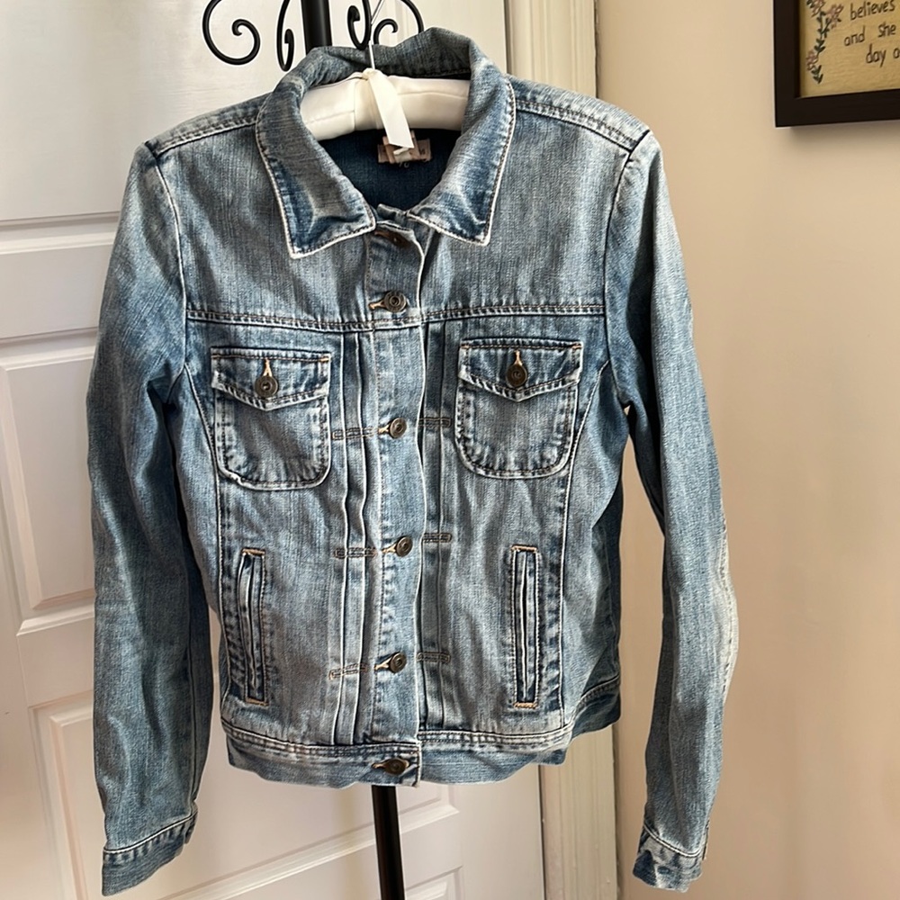 GAP Distressed Denim Jacket